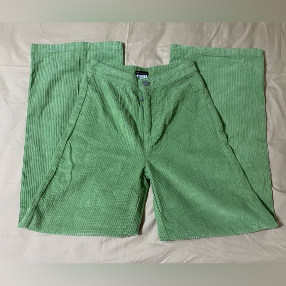 Roxy x Chloe Kim Green Corduroy Pants - Picture 2 of 13
